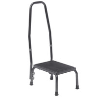 Footstool with Non Skid Rubber Platform and Handrail Footstool with Non Skid Rubber Platform and Handrail