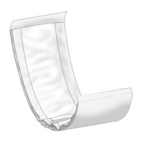 Booster Pad Abri-Let Normal 4 X 15 Inch Moderate Absorbency Fluff / Polymer Core One Size Fits Most (M-1006487)