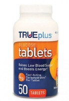 Glucose Supplement TRUEplus™ 50 per Bottle Chewable Tablet Orange Flavor,70965  (1/BT)