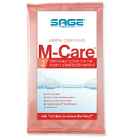 Personal Wipe M-Care™ Meatal Soft Pack Purified Water / Methylpropanediol / Glycerin / Aloe Scented 2 Count,71002  (2/PK)