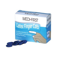 Finger Cot Medi-First® Large 2-1/2 Inch Length Powder Free Latex NonSterile,71092  (144/BX)