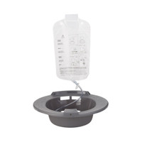 Sitz Bath McKesson Round Graphite Plastic 2000 mL Bag Graduated, 500 mL Increments up to 2000 mL,71202  (1/EA)