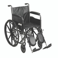 Silver Sport 2 Wheelchair, Detachable Full Arms, Elevating Leg Rests, 20" Seat