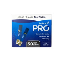 Blood Glucose Test Strips Embrace® 50 Strips per Pack,71257  (50/BX)