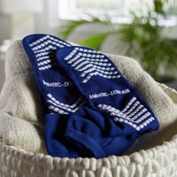 Slipper Socks McKesson Bariatric / Extra Wide Royal Blue Above the Ankle (M-1038462)