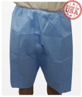 Exam Shorts 4X-Large Blue SMS Adult Disposable,71298  (50/CS)