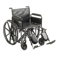 Sentra EC Heavy Duty Wheelchair, Detachable Full Arms, Elevating Leg Rests, 20" Seat Sentra EC Heavy Duty Wheelchair, Detachable Full Arms, Elevating Leg Rests, 20" Seat