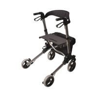 4 Wheel Rollator HealthSmart® Gateway Titanium Gray Adjustable Height / Lightweight / Folding Aluminum Frame (M-1095353)
