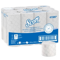 Toilet Tissue Scott® Pro White 2-Ply Standard Size Cored Roll 1100 Sheets 3-7/10 X 3-9/10 Inch,71735  (36/CS)