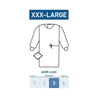 Non-Reinforced Surgical Gown with Towel McKesson 3X-Large Blue Sterile AAMI Level 3 Disposable,71787  (24/CS)