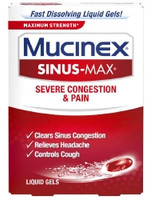 Cold and Sinus Relief Mucinex® Severe Sinus 650 mg - 400 mg - 10 mg / 20 mL Strength Liquid 6 oz.,71804  (1/EA)