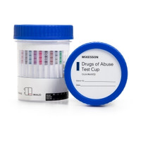 Drugs of Abuse Test Kit McKesson AMP, BAR, BUP, BZO, COC, mAMP/MET, MDMA, MOP300, MTD, OXY, PCP, PPX, TCA, THC (OX, pH, SG) 25 Tests CLIA Waived,71807  (25/BX)
