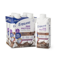Oral Supplement Ensure® Max Protein Nutrition Shake Milk Chocolate Flavor Liquid 11 oz. Carton Protein,71818  (4/PK)
