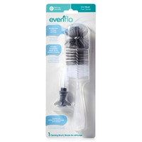 Baby Bottle / Nipple Brush Set Evenflo 2-in-1 For Baby Bottles, Nipples, Breast Pump Parts (M-1105101)