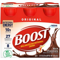 Oral Supplement Boost® Original Rich Chocolate Flavor Liquid 8 oz. Bottle,71952  (6/PK)
