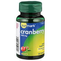 Dietary Supplement sunmark® Cranberry Extract 500 mg Strength Tablet 36 per Bottle Cranberry Flavor (M-1111269)