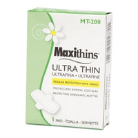 Feminine Pad Maxithins® Ultra Thin Maxi with Wings Regular Absorbency,72191  (200/CS)