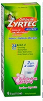 Children's Allergy Relief Children's Zyrtec 5 mg / 5 mL Strength Syrup 4 oz.,72252  (1/EA)