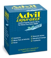 Pain Relief Advil® 200 mg Strength Ibuprofen Gelcap 50 per Bottle,72253  (50/CT)