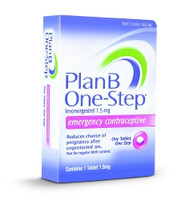Birth Control Pill Plan B Onestep® 1.5 mg Strength 1 per Box,72361  (1/EA)
