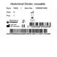 Ostomy Support Belt Brava® Small, 29 to 32 Inch Waist, White (M-1124407)