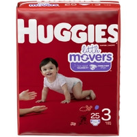 Unisex Baby Diaper Huggies® Little Movers Size 3 Disposable Moderate Absorbency,72522  (25/PK)