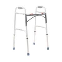 Folding Walker Adjustable Height McKesson Aluminum Frame 350 lbs. Weight Capacity 32 to 39 Inch Height,72546  (1/EA)