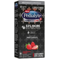 Oral Electrolyte Solution Pedialyte® AdvancedCare™ Plus Strawberry Freeze Flavor 0.6 oz. Electrolyte,72609  (36/CS)