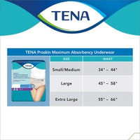 Female Adult Absorbent Underwear TENA® ProSkin™ Protective Pull On with Tear Away Seams Small / Medium Disposable Moderate Absorbency (M-1135407)