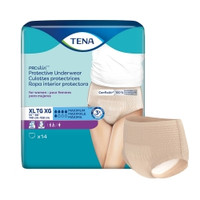 Female Adult Absorbent Underwear TENA® ProSkin™ Protective Pull On with Tear Away Seams X-Large Disposable Moderate Absorbency,72691  (14/BG)