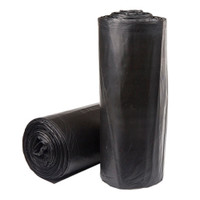 Trash Bag McKesson 45 gal. Black HDPE 22 Mic. 40 X 48 Inch Star Seal Bottom Coreless Roll,72762  (150/CS)