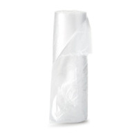 Trash Bag McKesson 10 gal. Clear HDPE 5 Mic. 24 X 24 Inch Star Seal Bottom Coreless Roll,72772  (1000/CS)