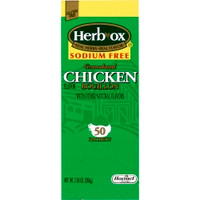 Instant Broth Herb-Ox® Chicken Flavor Liquid 8 oz. Individual Packet,72894  (50/BX)