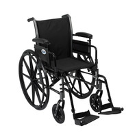 Cruiser III Light Weight Wheelchair with Flip Back Removable Arms, Adjustable Height Desk Arms, Swing away Footrests, 20" Cruiser III Light Weight Wheelchair with Flip Back Removable Arms, Adjustable Height Desk Arms, Swing away Footrests, 20"