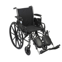 Cruiser III Light Weight Wheelchair with Flip Back Removable Arms, Desk Arms, Elevating Leg Rests, 20" Seat Cruiser III Light Weight Wheelchair with Flip Back Removable Arms, Desk Arms, Elevating Leg Rests, 20" Seat