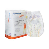 Unisex Toddler Training Pants McKesson Pull On with Tear Away Seams Size 4T to 5T Disposable Heavy Absorbency,72955  (1/BG)