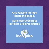 Feminine Pad Incognito® Maxi with Wings / Overnight Heavy Absorbency (M-1146044)