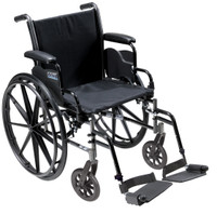Cruiser III Light Weight Wheelchair with Flip Back Removable Arms, Desk Arms, Swing away Footrests, 16" Seat Cruiser III Light Weight Wheelchair with Flip Back Removable Arms, Desk Arms, Swing away Footrests, 16" Seat