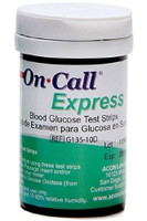 Blood Glucose Test Strips On Call Express® 50 Strips per Pack (M-1148290)