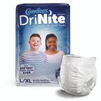 Unisex Youth Absorbent Underwear Comfees® DriNite® Juniors Pull On with Tear Away Seams Large / X-Large Disposable Heavy Absorbency,73089  (13/BG)