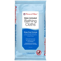 Rinse-Free Bath Wipe Pharma-C-Wipes® Soft Pack Water / Propylene Glycol / Glycerin / Cocamidopropyl Betaine / Aloe / Vitamin E Scented 10 Count,73109  (6/BX)