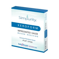 Xeroform Petrolatum Impregnated Dressing Simpurity™ Square 4 X 4 Inch Sterile (M-1153708)