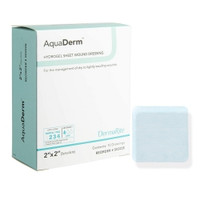 Hydrogel Dressing AquaDerm™ 10 Count 2 X 2 Inch Square Sterile,73150  (10/BX)