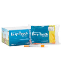 Standard Insulin Syringe with Needle EasyTouch™ 0.5 mL 5/16 Inch 31 Gauge NonSafety Thin Wall,73169  (100/BX)