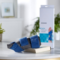 Thumb Splint McKesson Adult Small / Medium Hook and Loop Strap Closure Right Hand Blue / Gray (M-1159132)