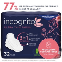 Feminine Pad incognito® by Prevail Ultra Thin with Wings Super Absorbency (M-1184035)