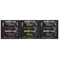 Condom Lifestyles® Assorted Flavors Lubricated One Size Fits Most 1,008 per Case (M-1206389)