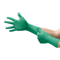 Chemical Protection Glove TouchNTuff® 92-605 X-Large Nitrile Green 12 Inch Beaded Cuff NonSterile (M-1208005)