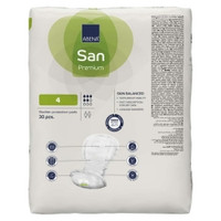 Bladder Control Pad Abena® San Premium 7.8 X 16.5 Inch Moderate Absorbency Fluff / Polymer Core Size 4 (M-1218216)