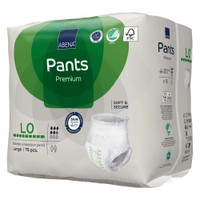 Unisex Adult Absorbent Underwear Abena® Premium Pants L0 Pull On with Tear Away Seams Large Disposable Moderate Absorbency (M-1218232)